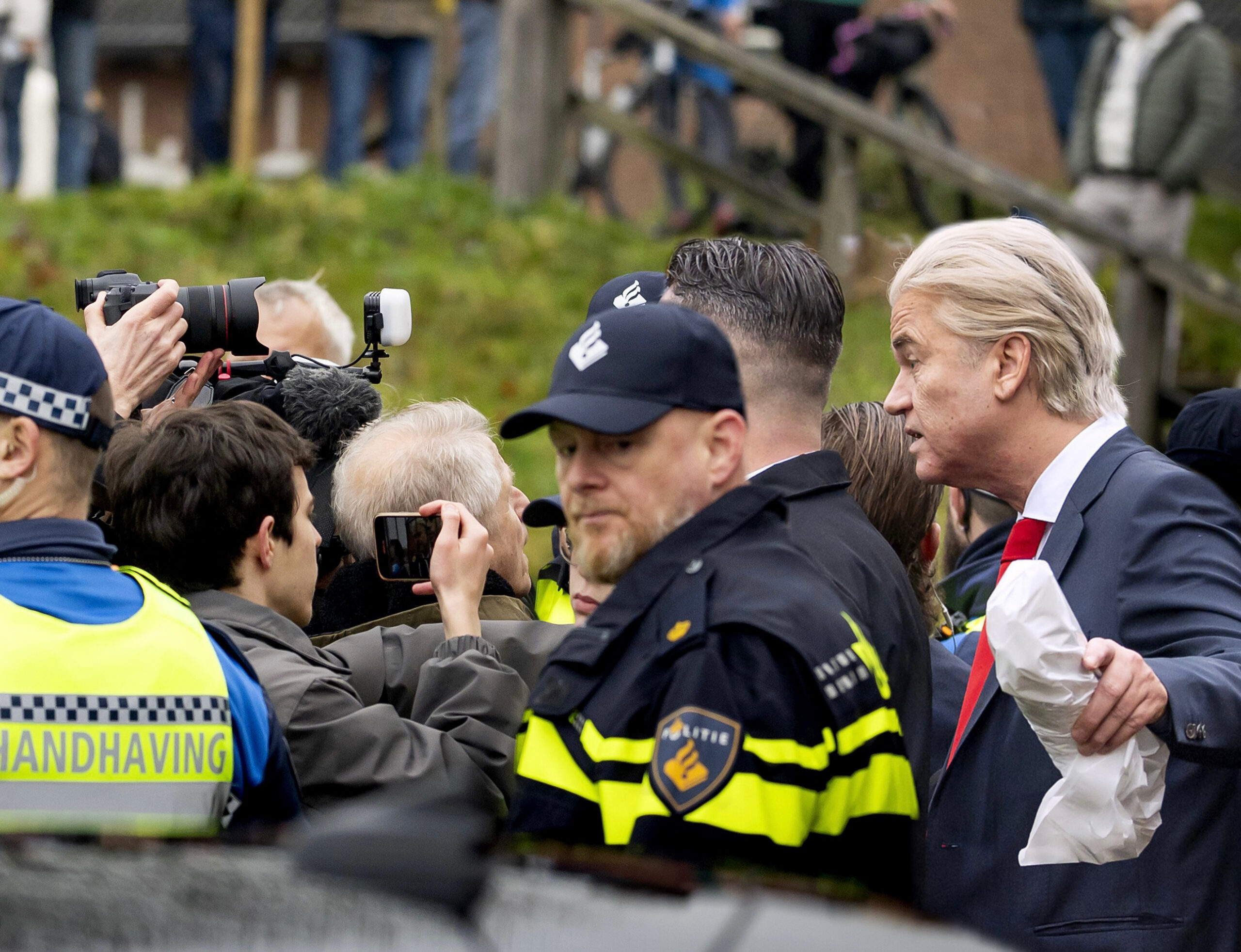 Geert Wilders op bezoek in Moerdijk
